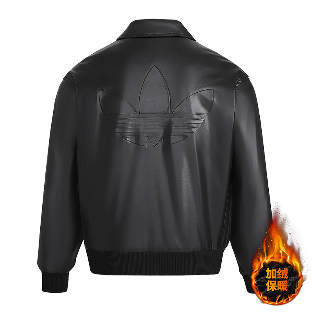 Adidas Santiago Pleather Jacket · LA7525 — תמונה 13