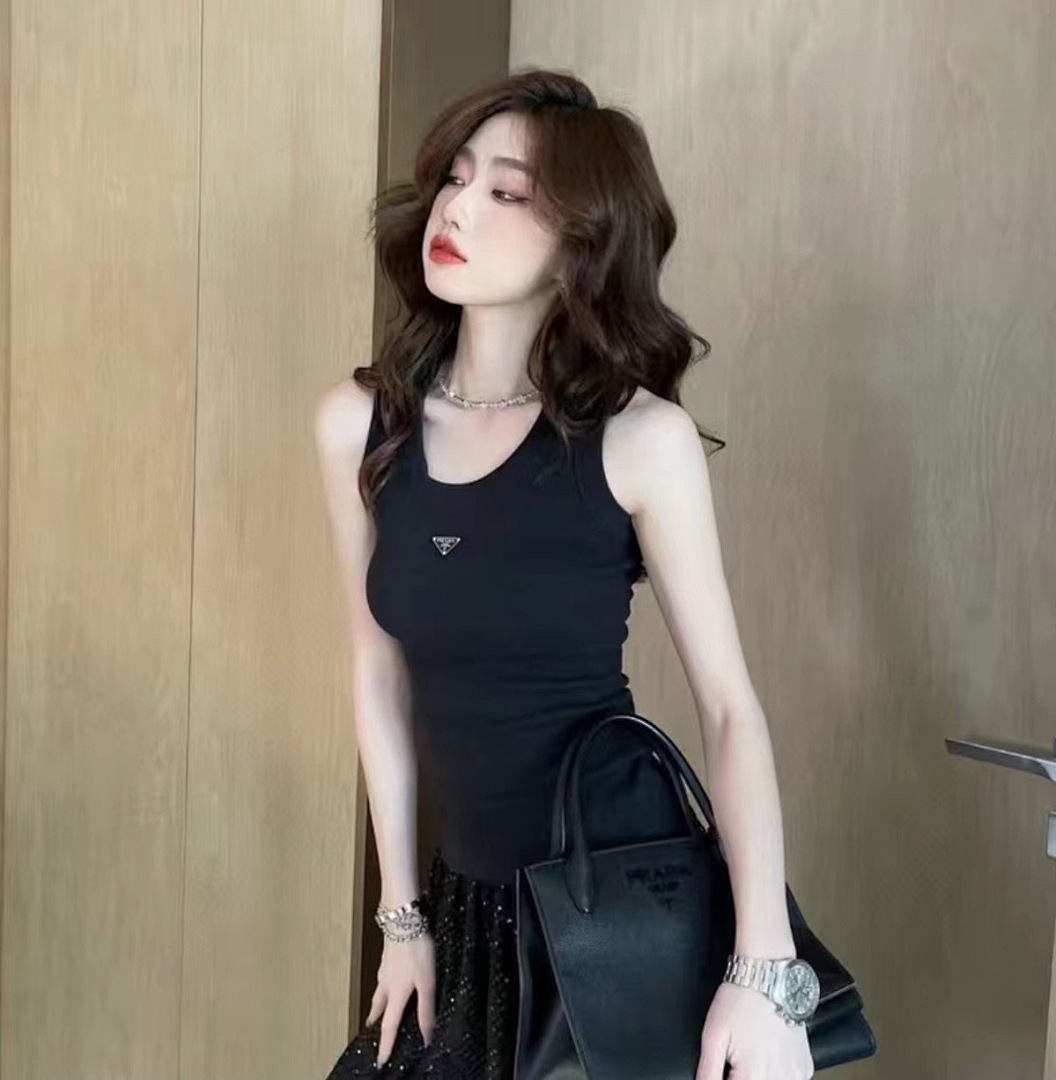 Prada Ribbed Knit Jersey Tank Top · WP26333 — תמונה 11