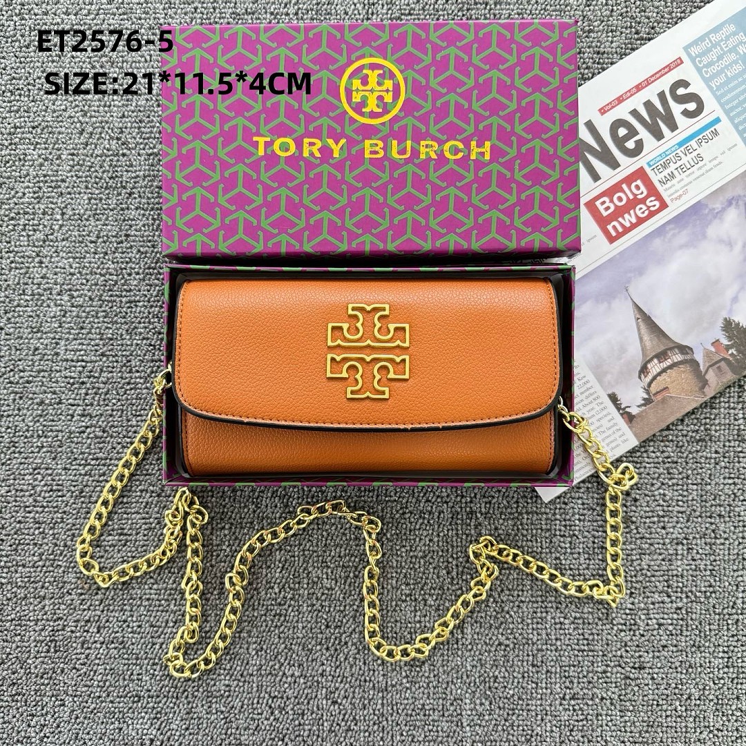 Tory Burch Kira Pebbled Chain Wallet · ET2576 — תמונה 5