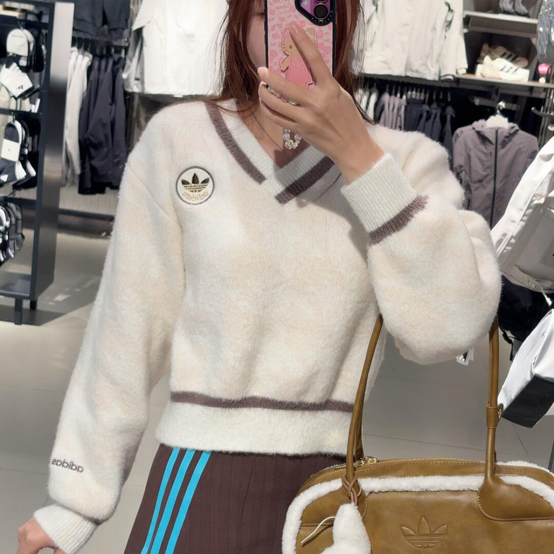 Adidas Houndstooth Sweater · LA2687 — תמונה 10
