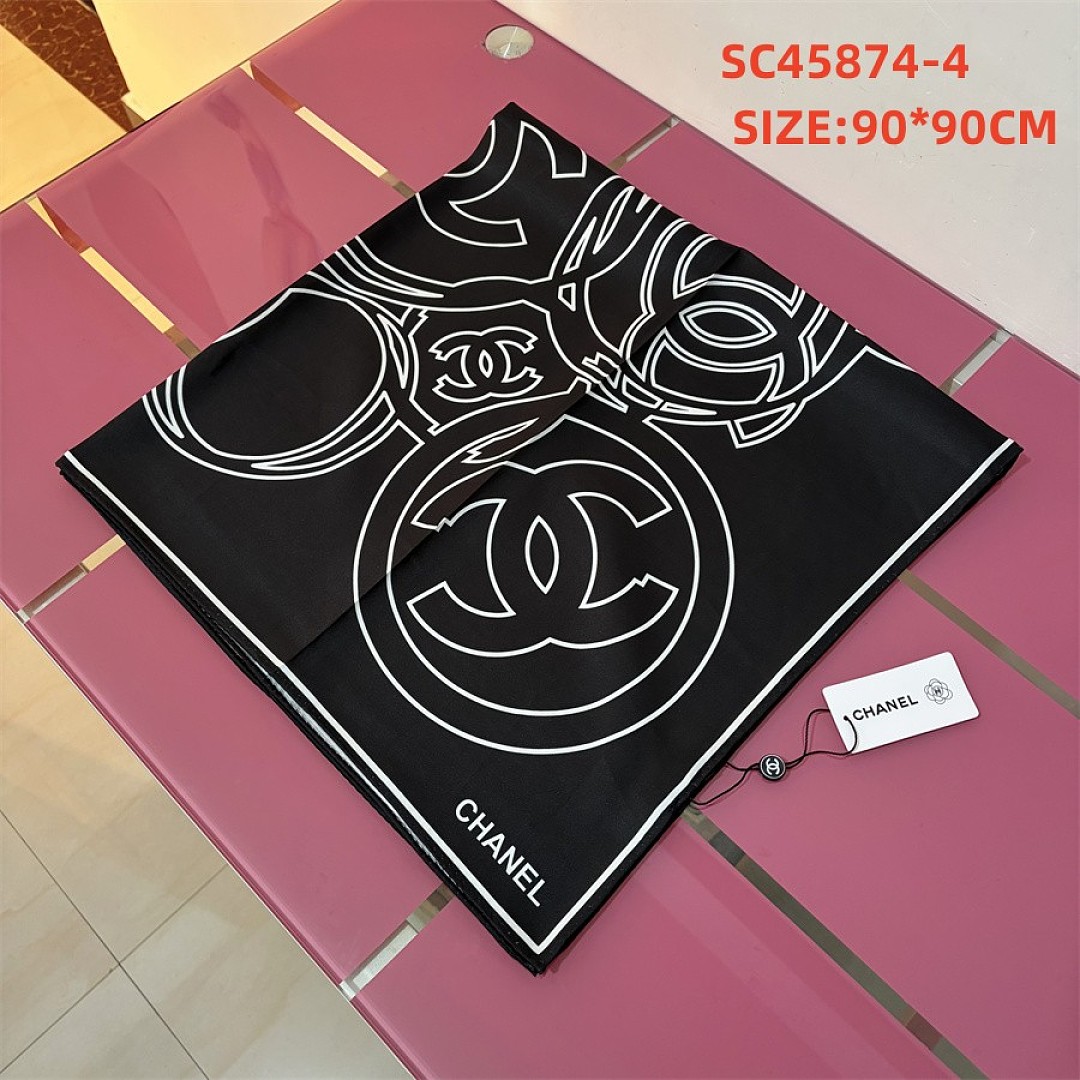 Chanel Square scarf Silk twill · SC45874 — תמונה 4