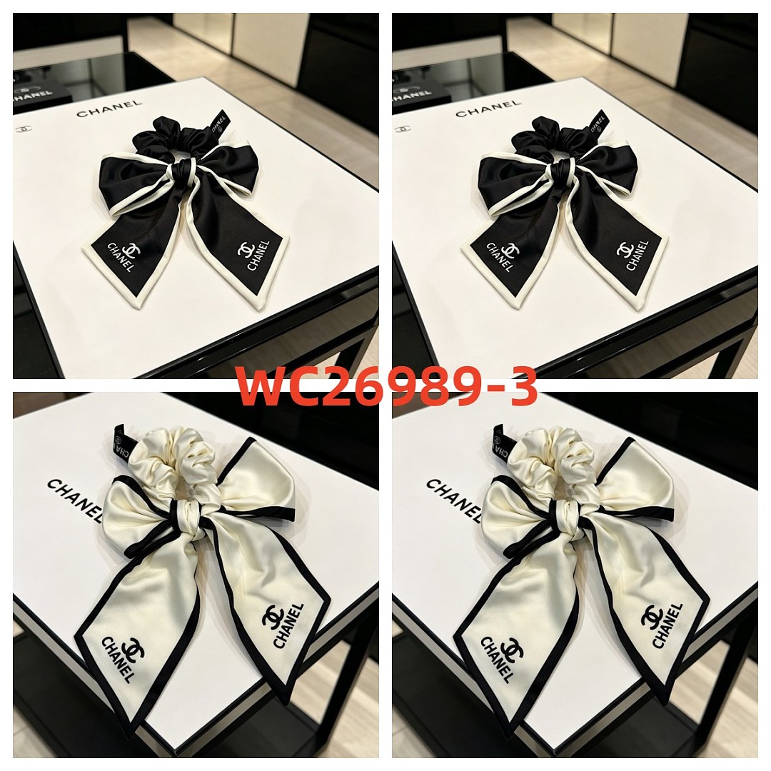 Chanel Silk Bow Hair Scrunchie · WC26989 — תמונה 4