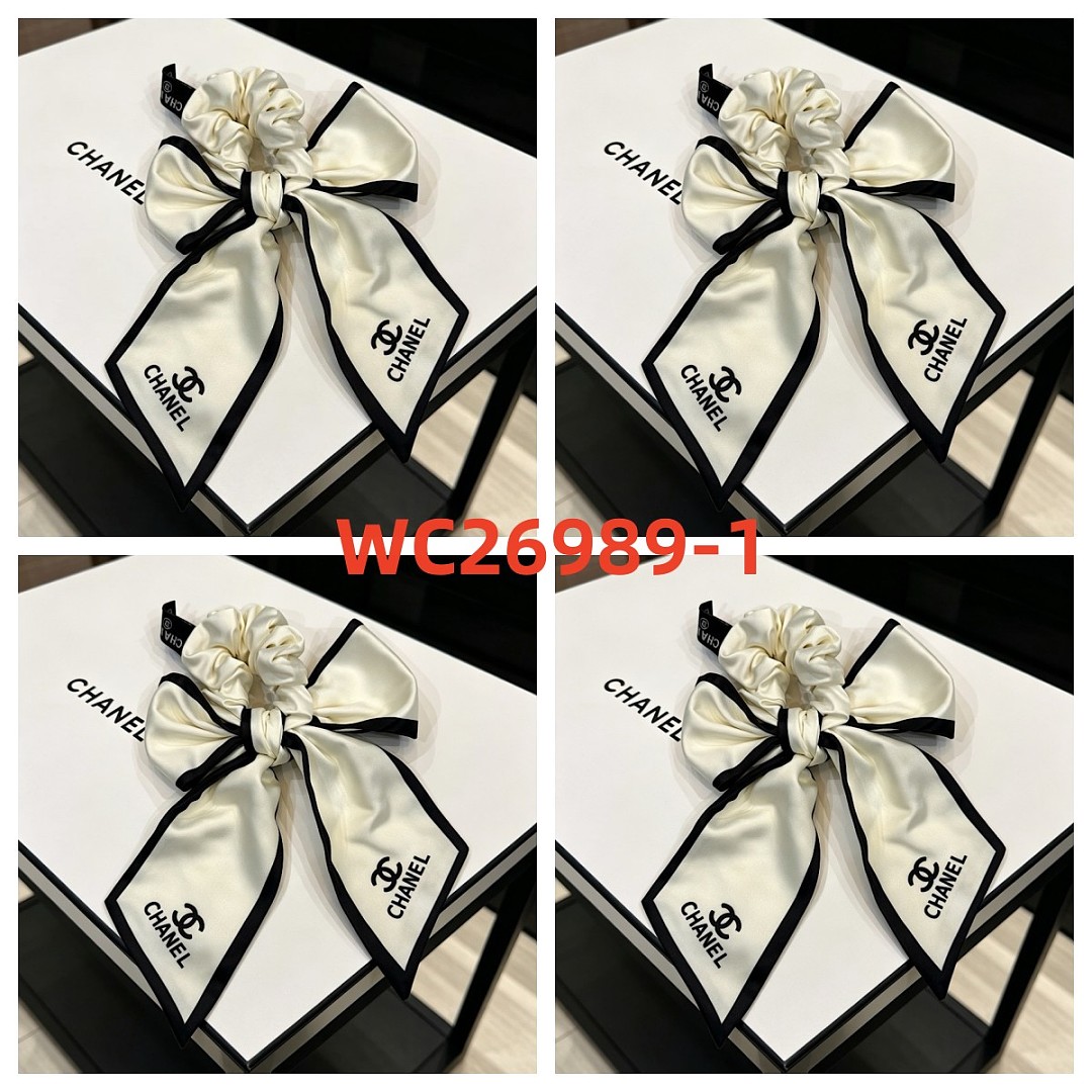 Chanel Silk Bow Hair Scrunchie · WC26989 — תמונה 6