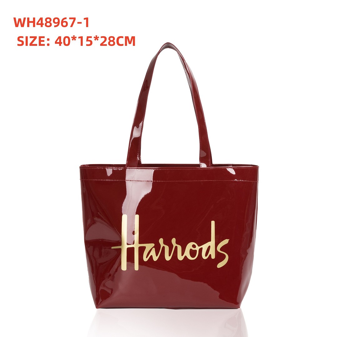 Harrods Navy Medium Cotton Logo Tote · WH48967 — תמונה 4