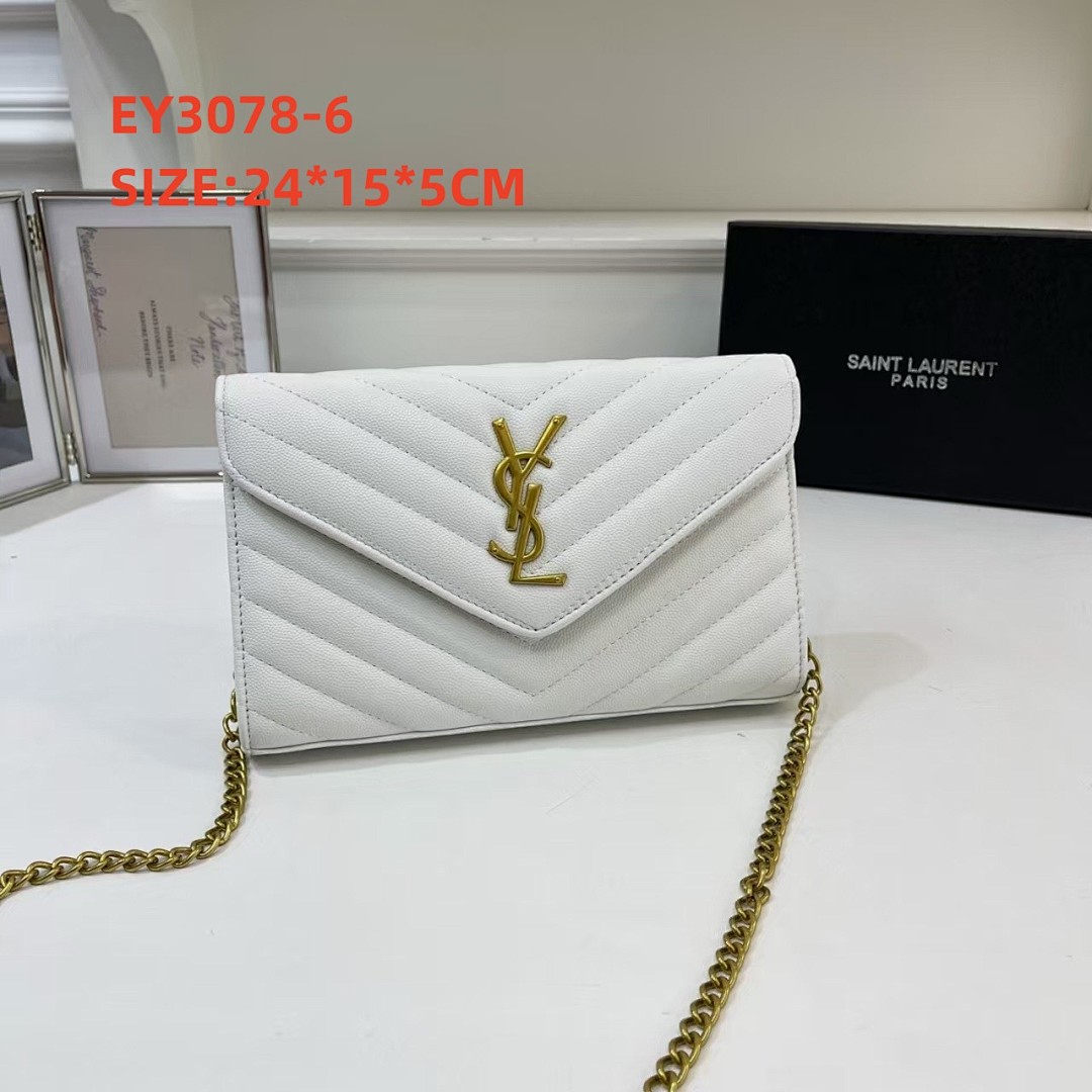 Saint Laurent Cassandre Envelope Chain Wallet · EY3078 — תמונה 4