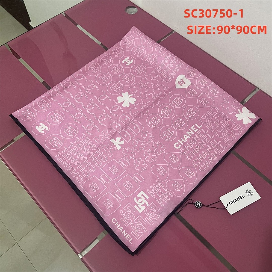 Chanel Silk CC Logo Bandeau Scarf · SC30750 — תמונה 4