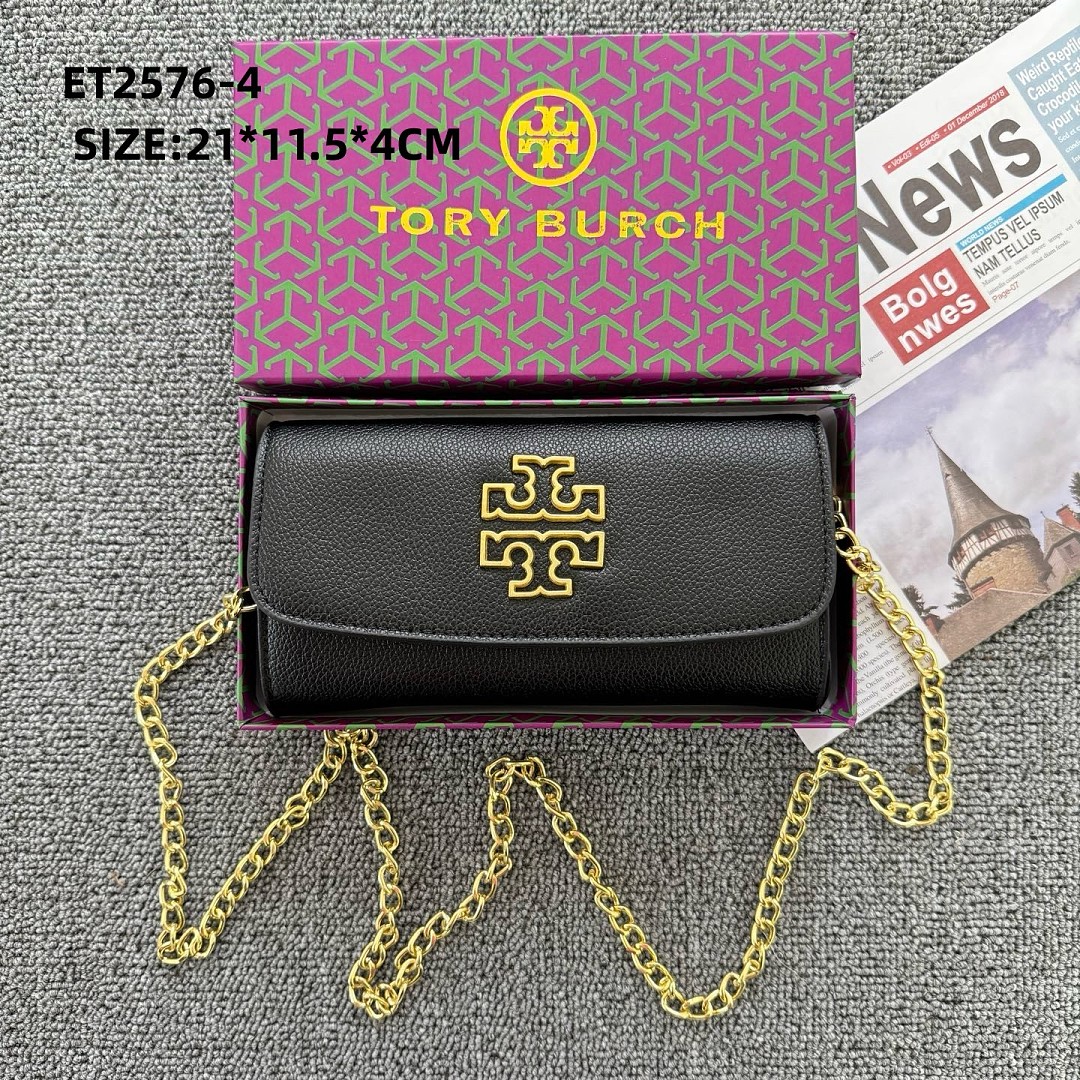 Tory Burch Kira Pebbled Chain Wallet · ET2576 — תמונה 6