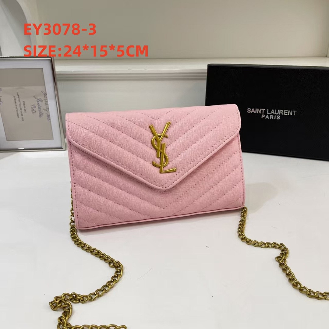 Saint Laurent Cassandre Envelope Chain Wallet · EY3078 — תמונה 6