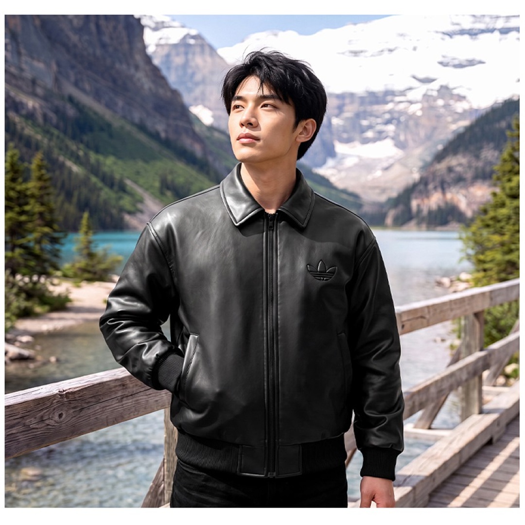 Adidas Santiago Pleather Jacket · LA7525 — תמונה 20