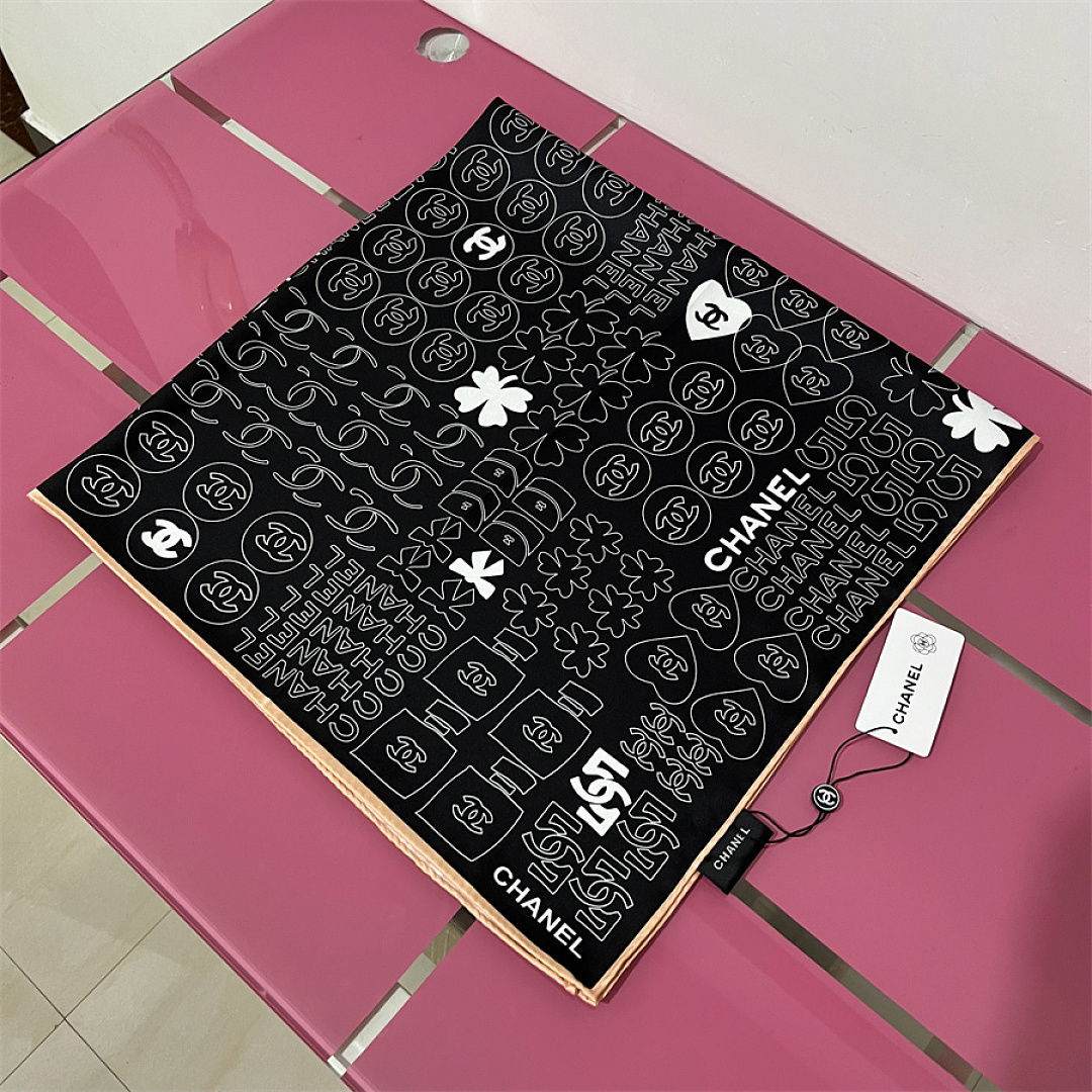 Chanel Silk CC Logo Bandeau Scarf · SC30750 — תמונה 12