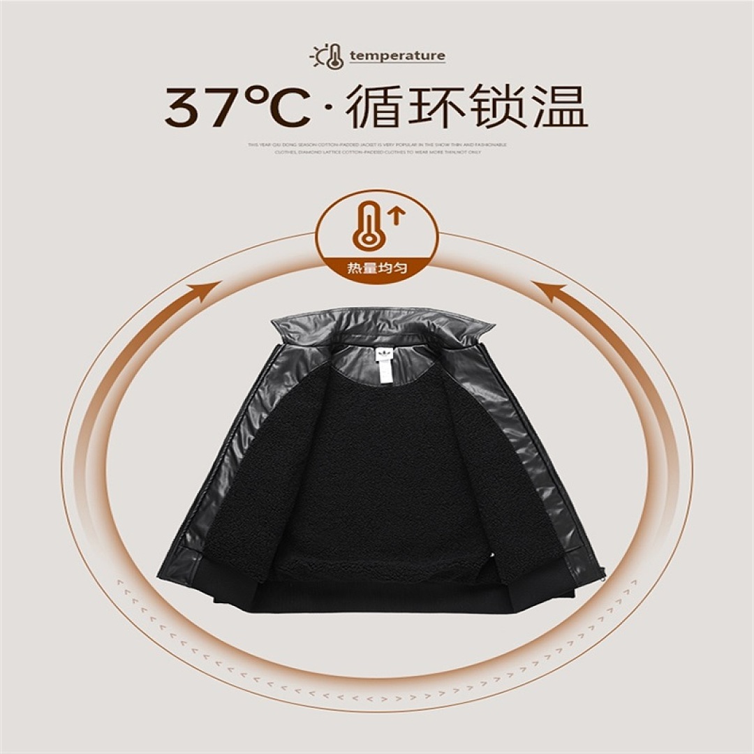 Adidas Santiago Pleather Jacket · LA7525 — תמונה 26