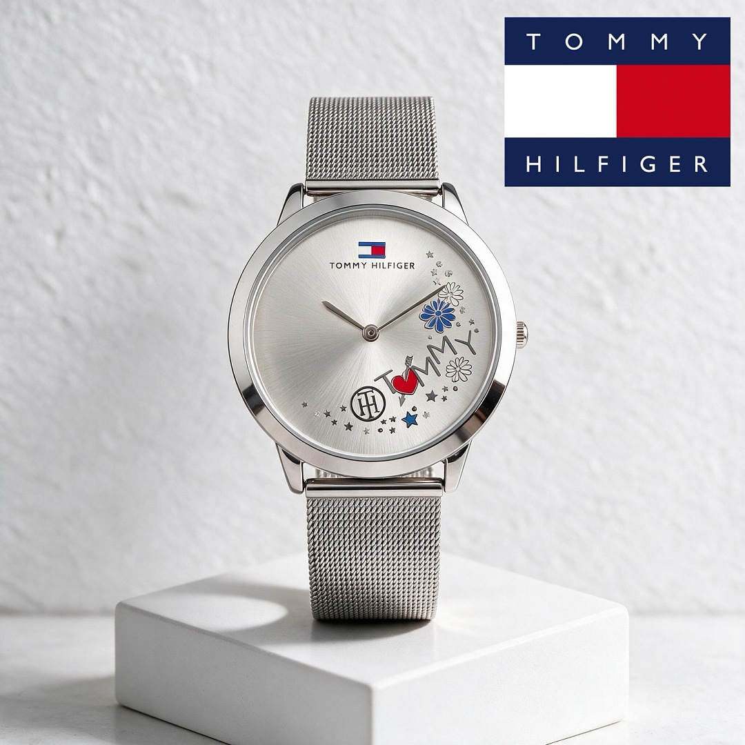 Tommy Hilfiger 32MM Monochrome Mesh Bracelet Watch · WT21400
