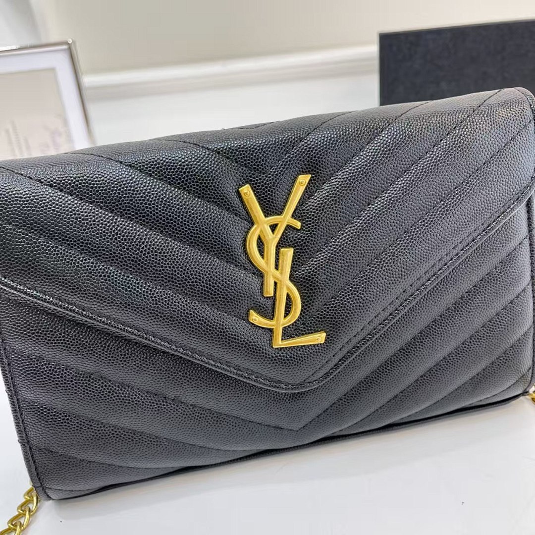 Saint Laurent Cassandre Envelope Chain Wallet · EY3078 — תמונה 12