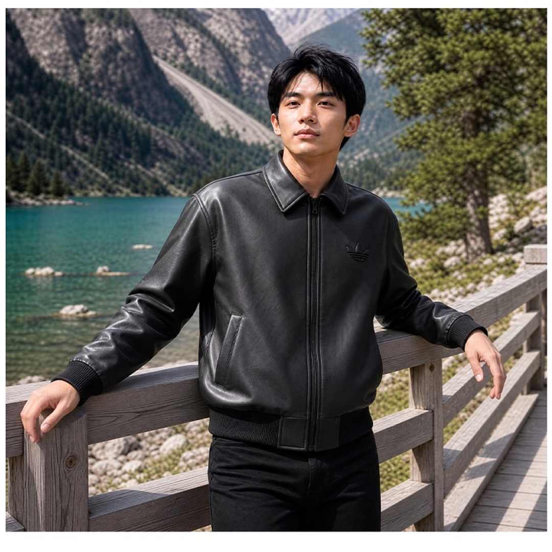 Adidas Santiago Pleather Jacket · LA7525 — תמונה 22