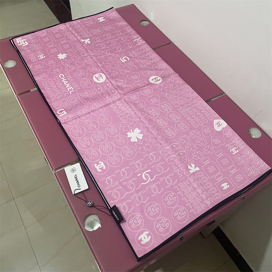 Chanel Silk CC Logo Bandeau Scarf · SC30750 — תמונה 13