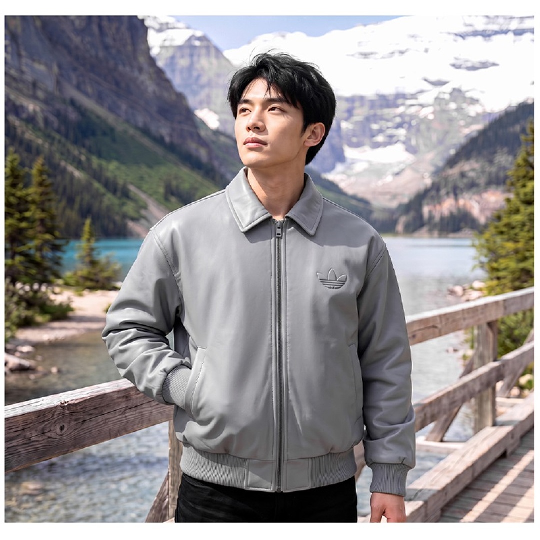 Adidas Santiago Pleather Jacket · LA7525 — תמונה 17