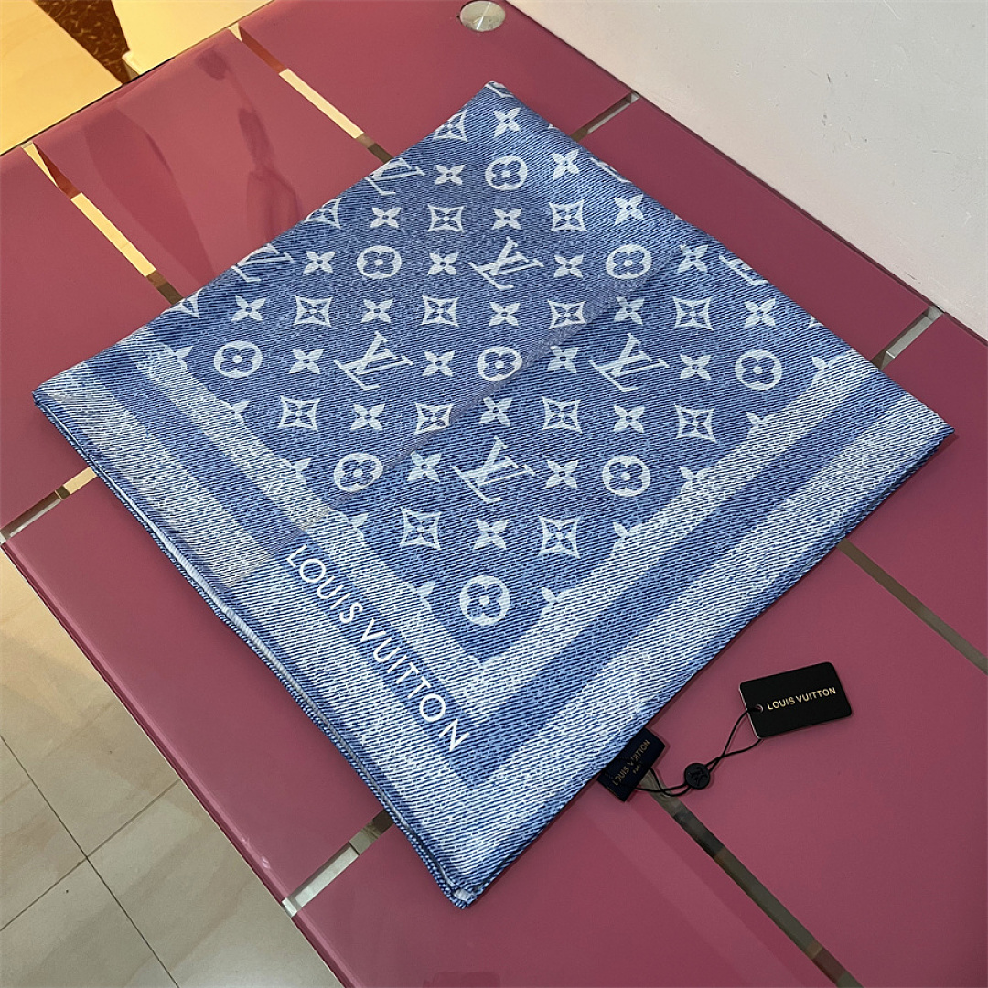 Louis Vuitton LV Denim Stamp Square 90 · SL36905 — תמונה 8