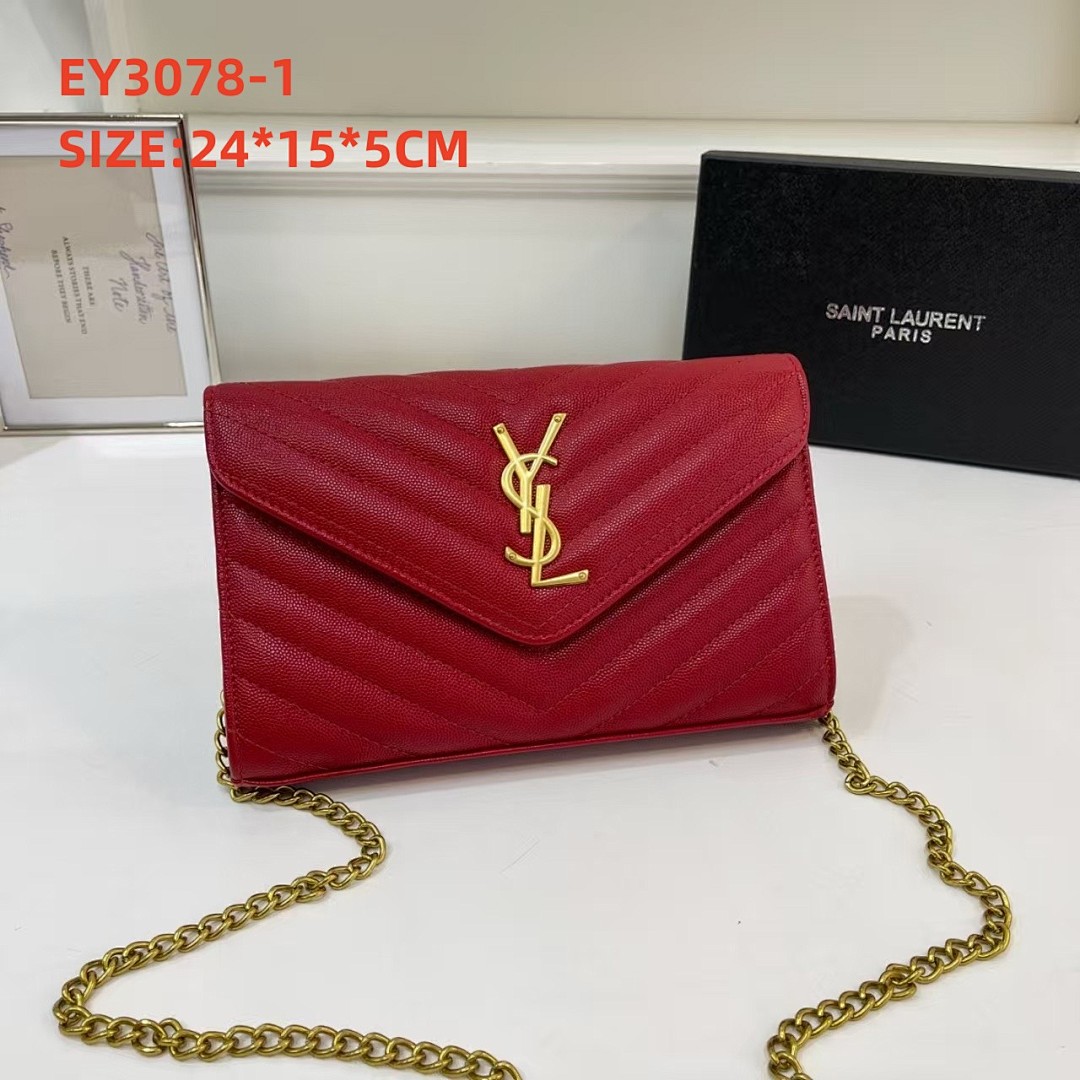 Saint Laurent Cassandre Envelope Chain Wallet · EY3078 — תמונה 8