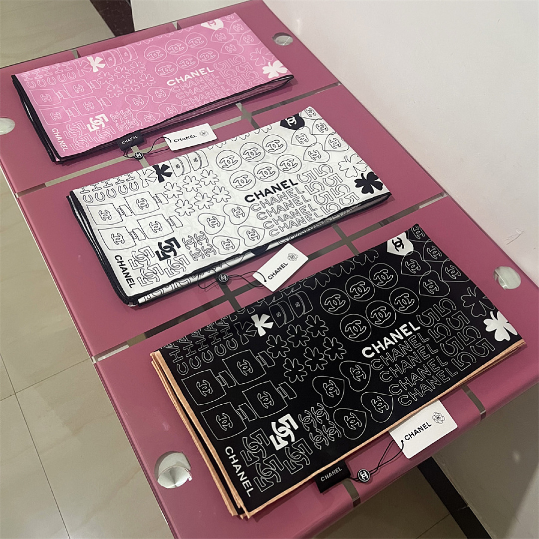 Chanel Silk CC Logo Bandeau Scarf · SC30750