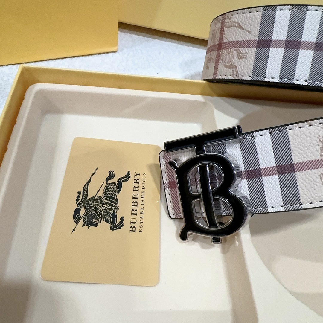 Burberry TB Check Reversible Belt · EB0814 — תמונה 8