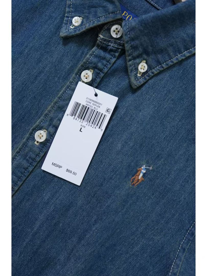Polo Ralph Lauren Belted Cotton Denim Shirtdress · WP19850 — תמונה 3