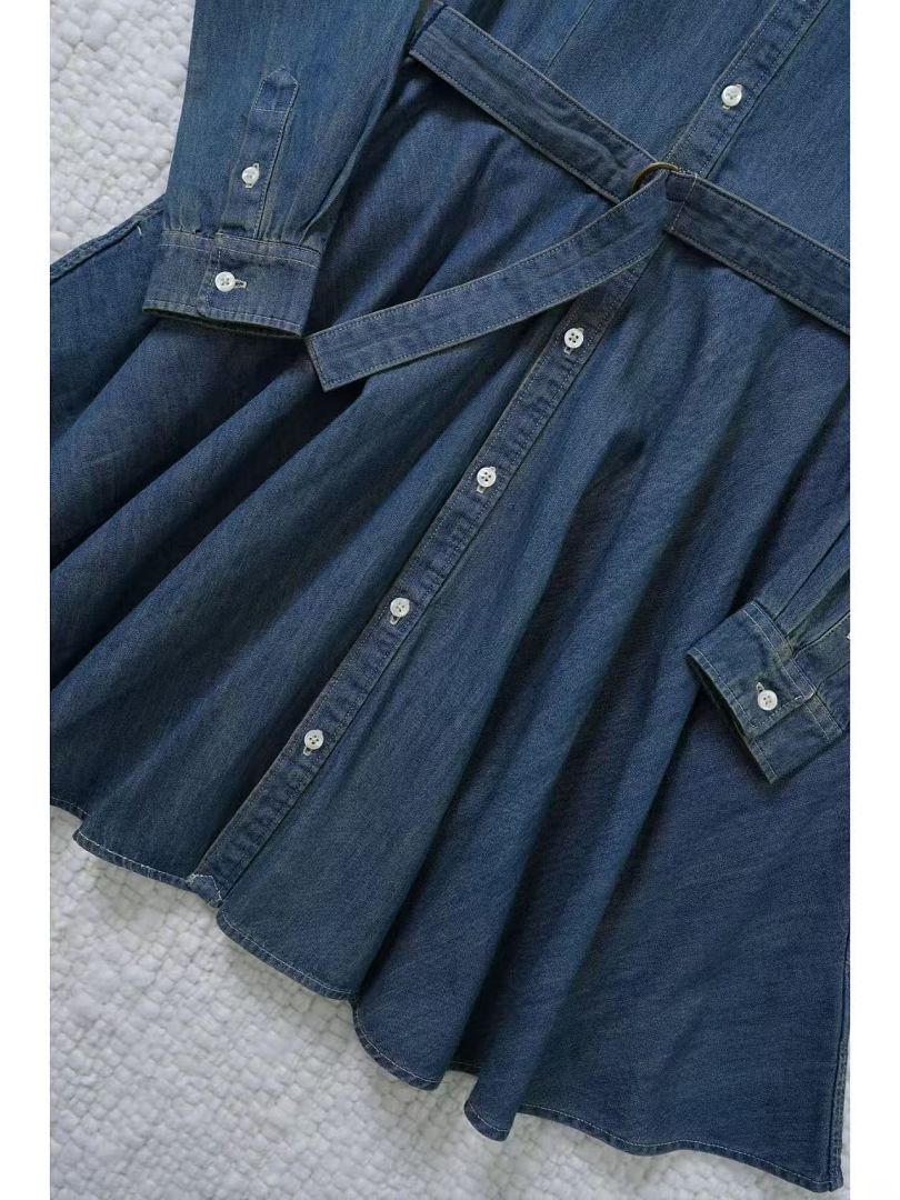 Polo Ralph Lauren Belted Cotton Denim Shirtdress · WP19850 — תמונה 4