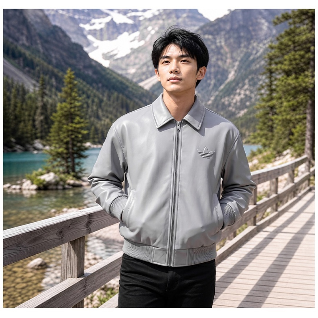 Adidas Santiago Pleather Jacket · LA7525 — תמונה 18