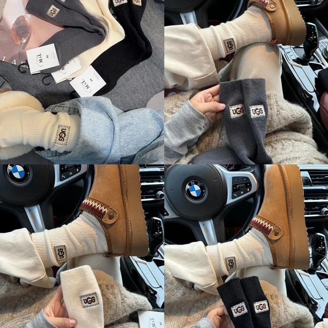 UGG Trey Rib Knit Crew Socks · WU35961 — תמונה 3