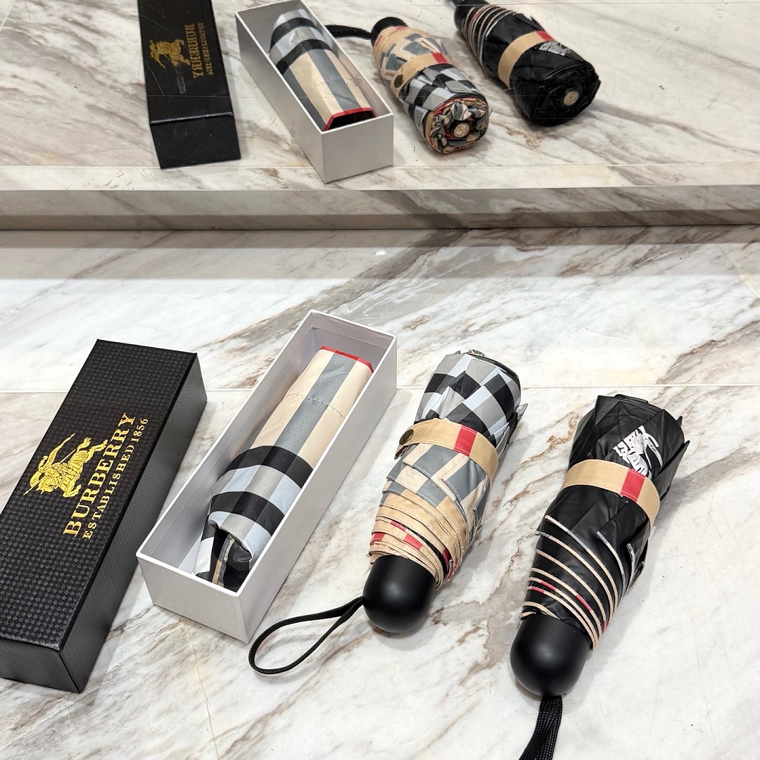 Burberry Check Folding Umbrella · WB22041