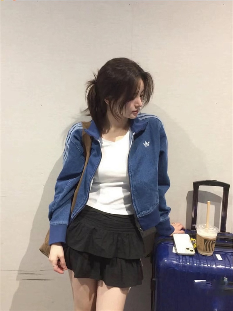 Adidas Firebird Track Top Denim · LA2570 — תמונה 13