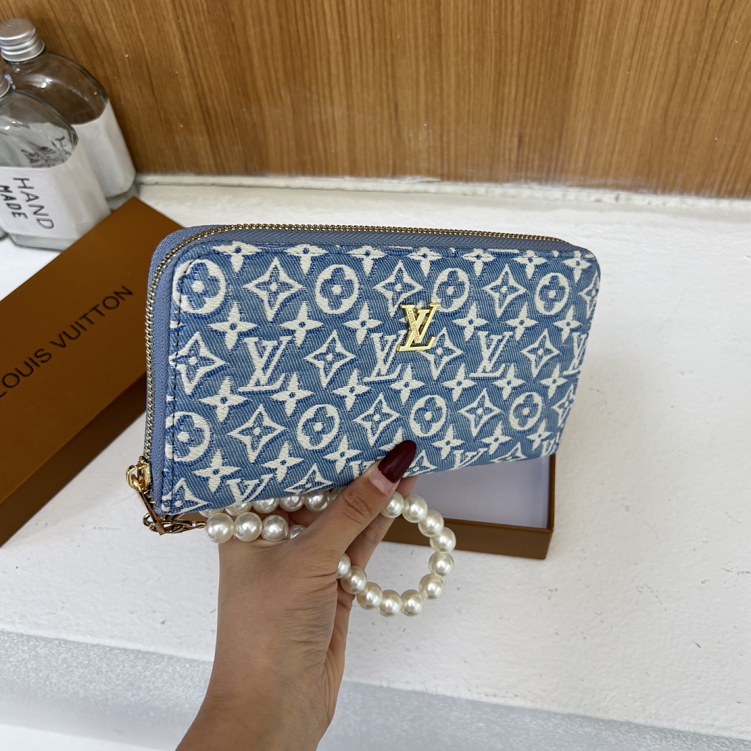 Louis Vuitton Zippy Wallet Monogram Denim · EL52527 — תמונה 27