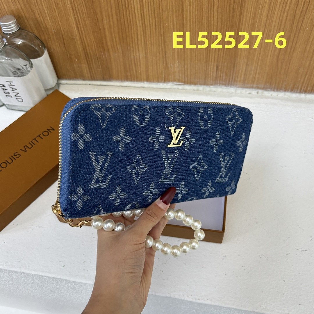 Louis Vuitton Zippy Wallet Monogram Denim · EL52527