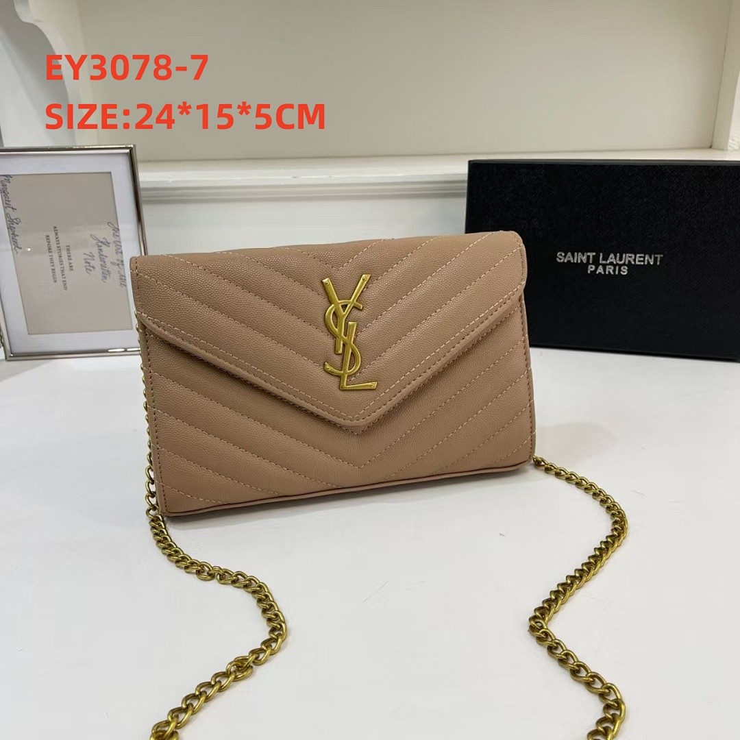 Saint Laurent Cassandre Envelope Chain Wallet · EY3078 — תמונה 3