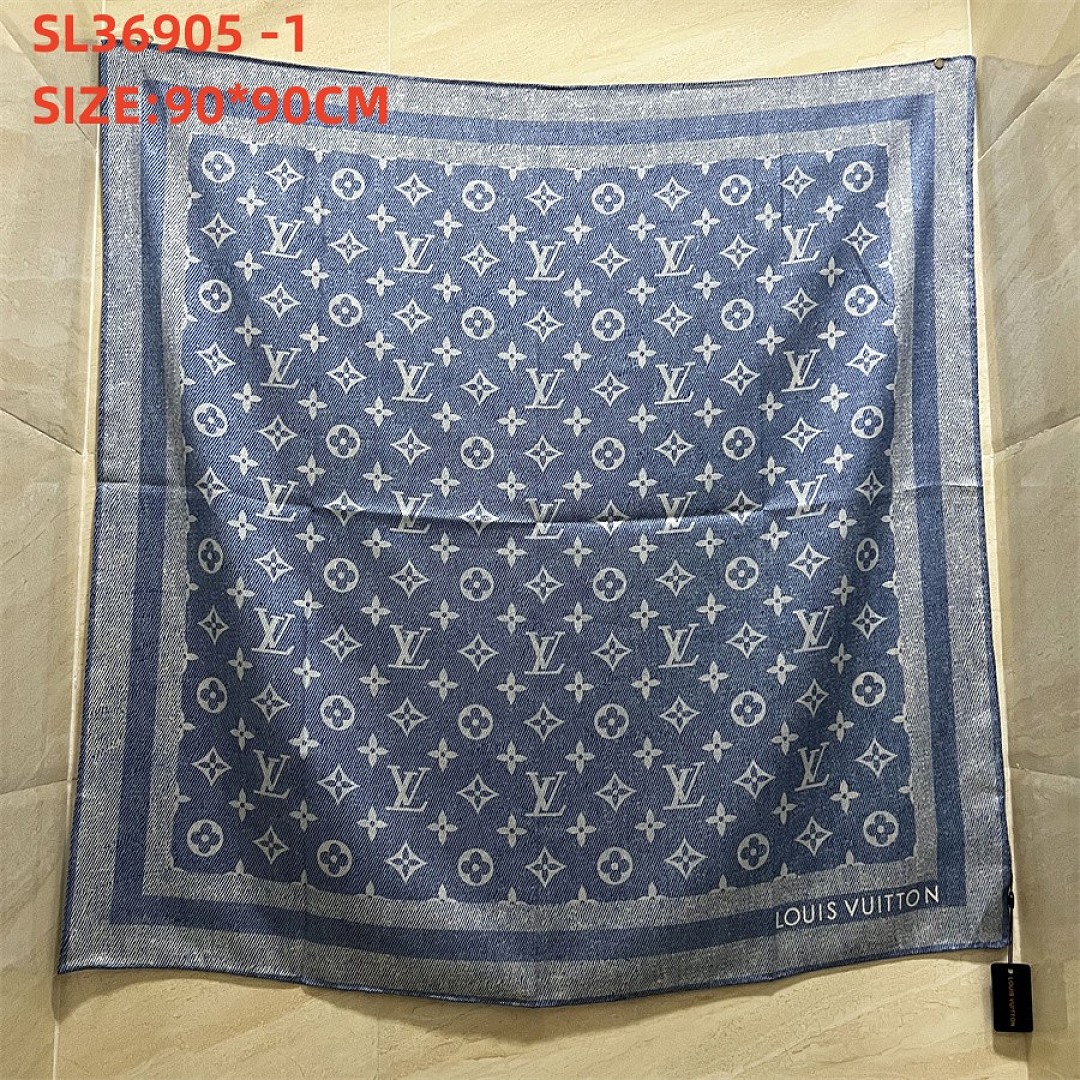 Louis Vuitton LV Denim Stamp Square 90 · SL36905 — תמונה 4