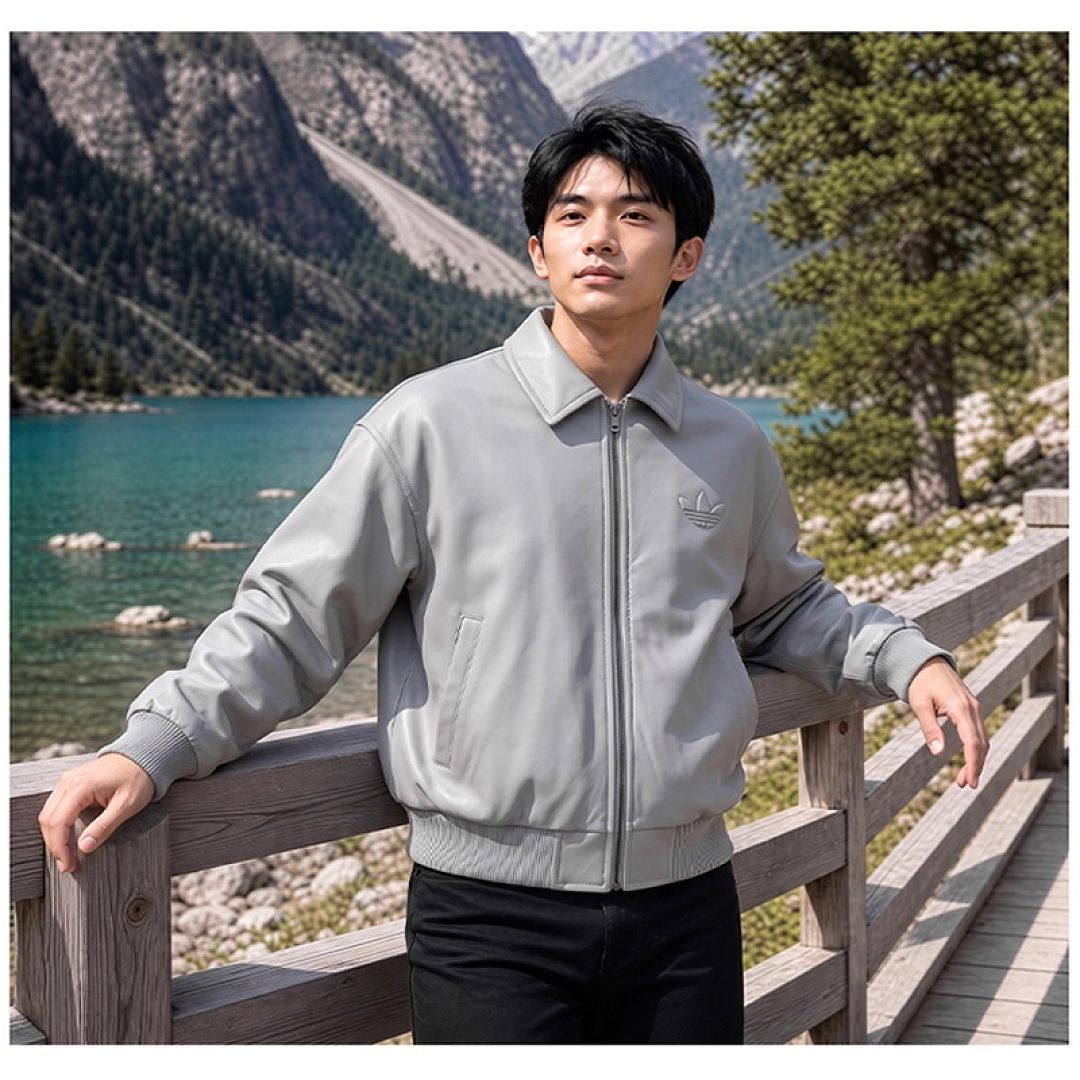 Adidas Santiago Pleather Jacket · LA7525 — תמונה 19