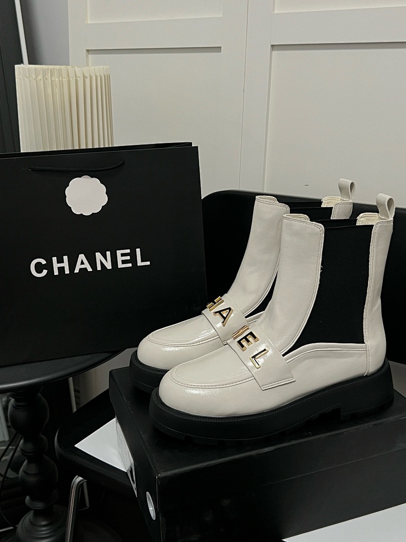Chanel Cap Toe CC Ankle Boots · WC22862 — תמונה 14
