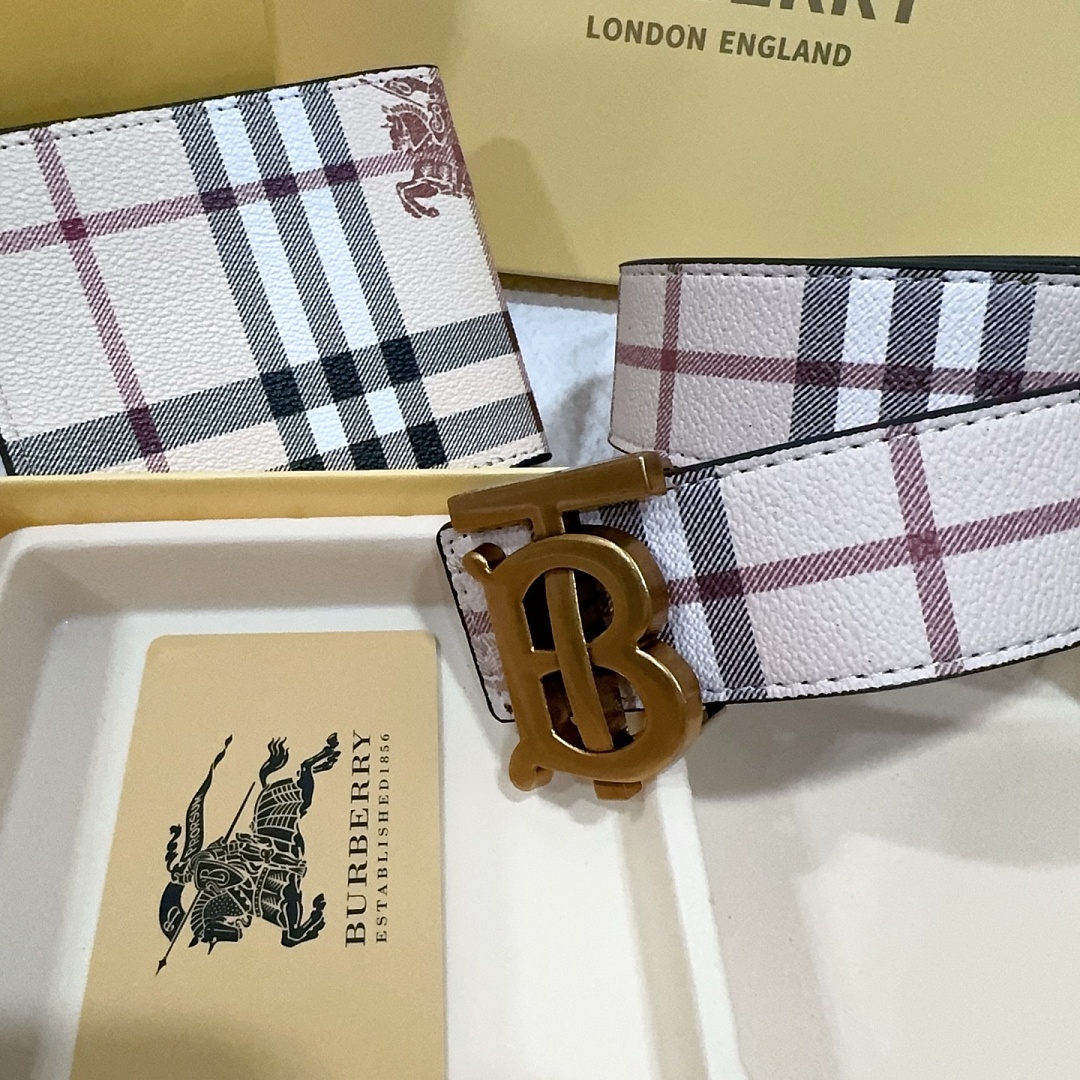 Burberry TB Check Reversible Belt · EB0814 — תמונה 7
