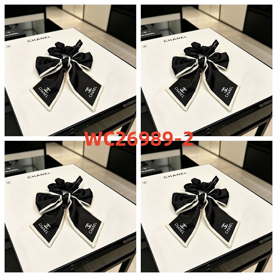 Chanel Silk Bow Hair Scrunchie · WC26989 — תמונה 5