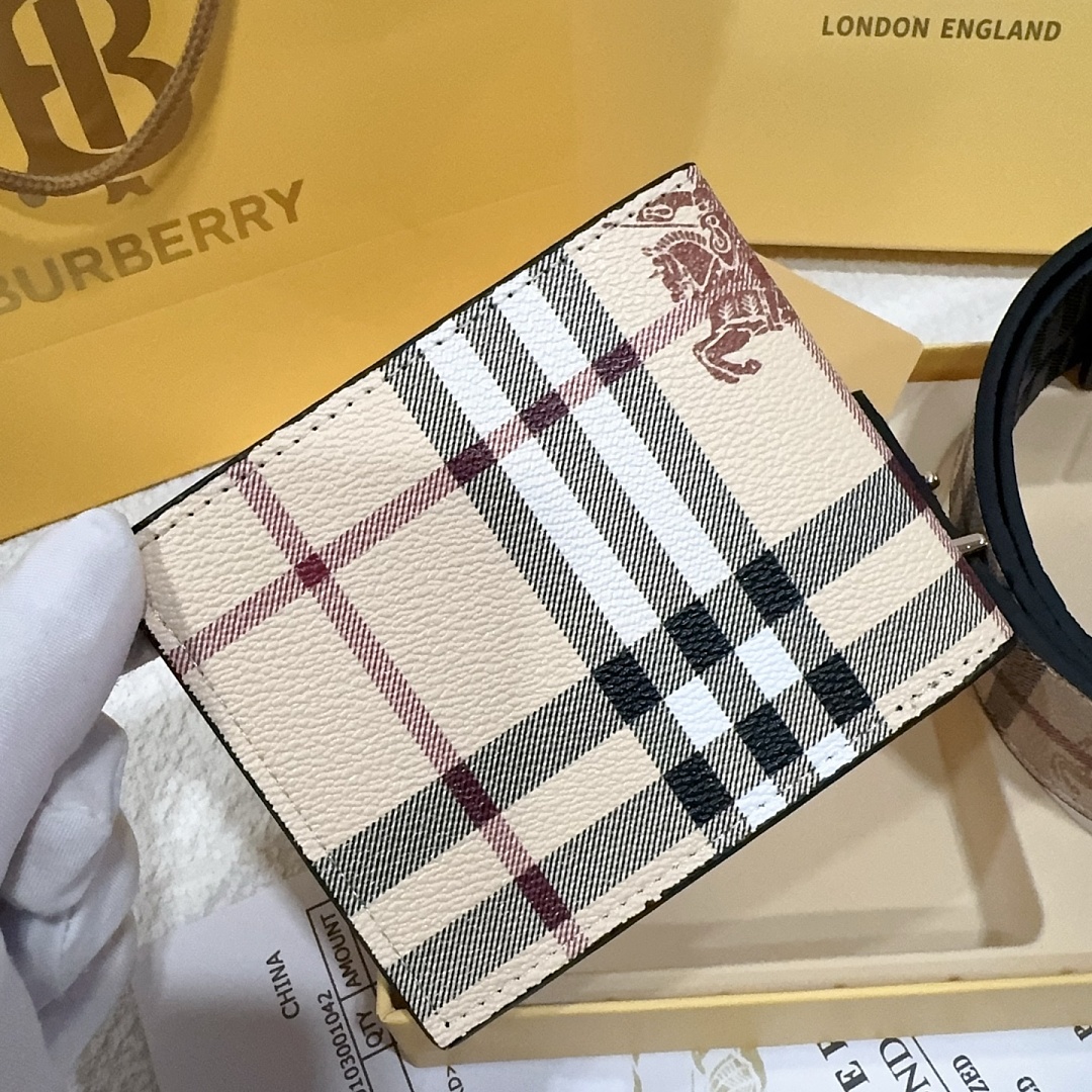 Burberry TB Check Reversible Belt · EB0814 — תמונה 11