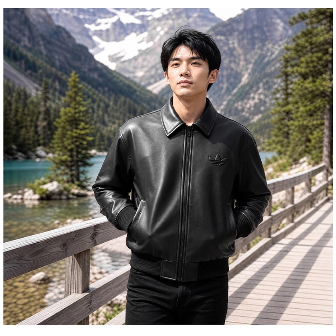 Adidas Santiago Pleather Jacket · LA7525 — תמונה 21