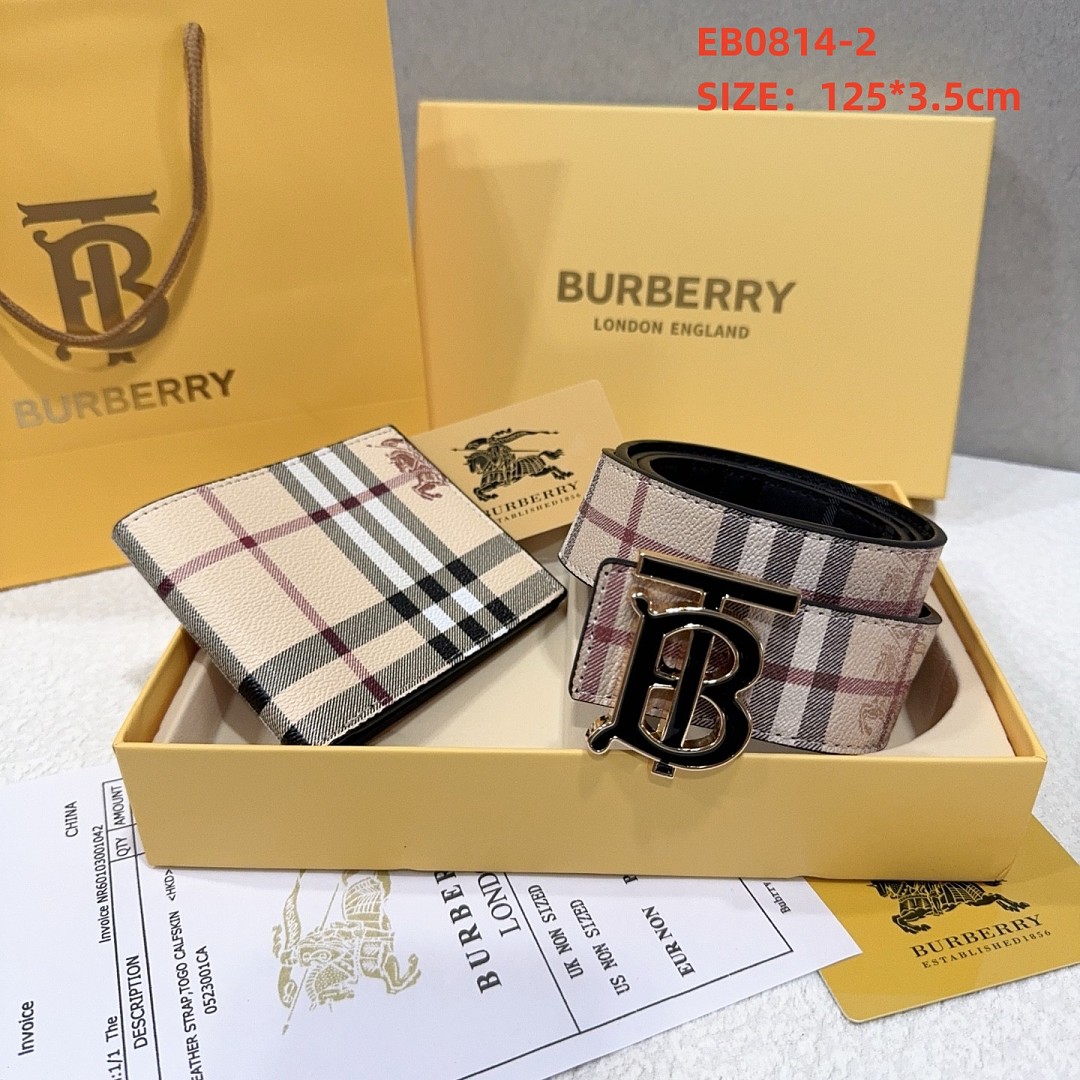 Burberry TB Check Reversible Belt · EB0814 — תמונה 2