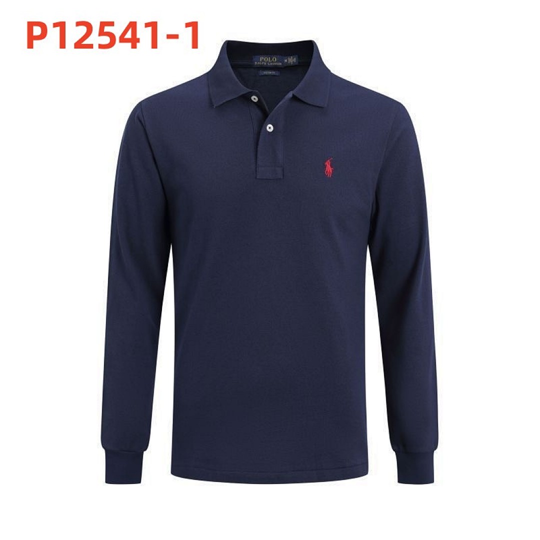 Ralph Lauren Mesh Long-Sleeve Polo Shirt · P12541