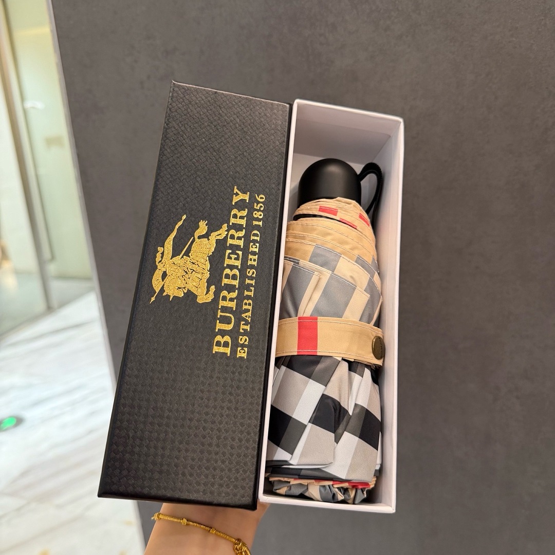 Burberry Check Folding Umbrella · WB22041 — תמונה 8