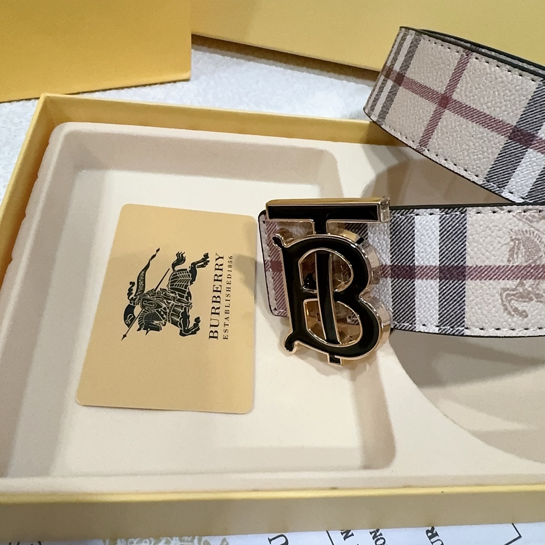 Burberry TB Check Reversible Belt · EB0814 — תמונה 9