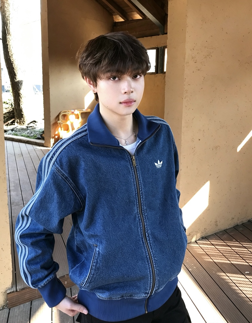 Adidas Firebird Denim Track Top · LA1517 — תמונה 6