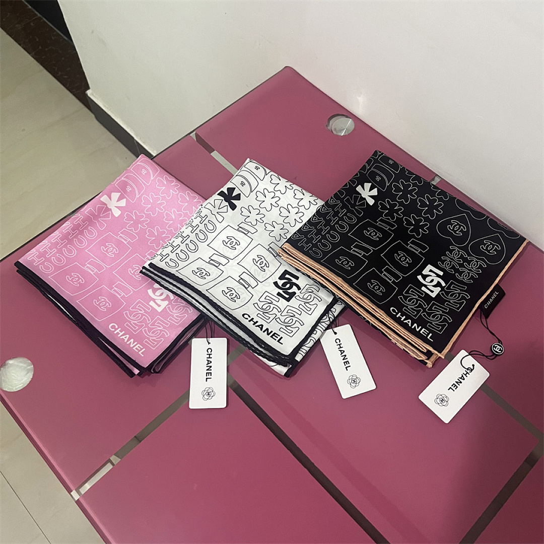 Chanel Silk CC Logo Bandeau Scarf · SC30750 — תמונה 17