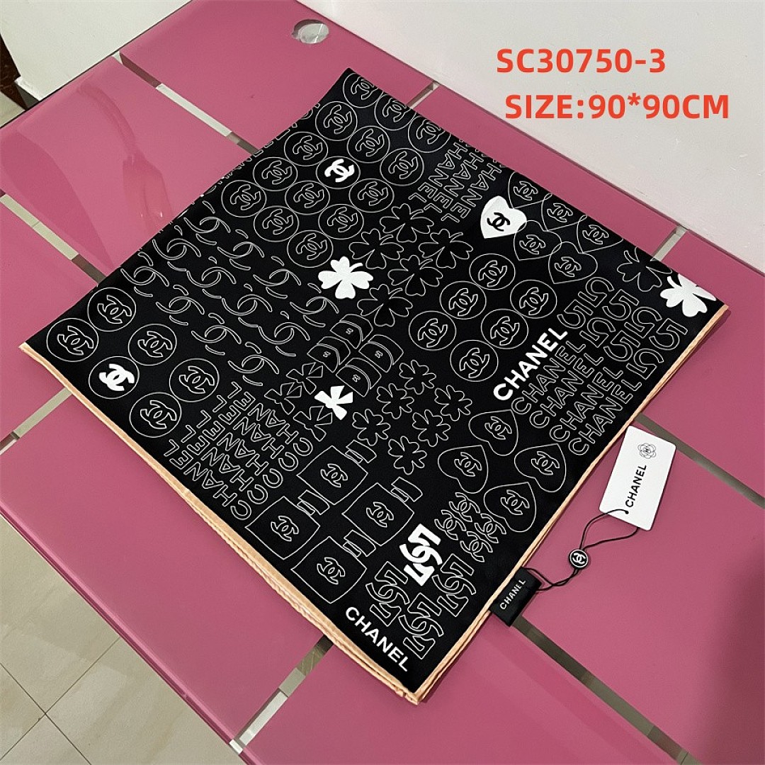 Chanel Silk CC Logo Bandeau Scarf · SC30750 — תמונה 2