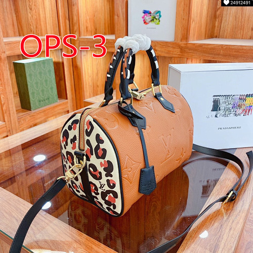 code 8219-T $63.55 Lychee Embossed Leopard Print Pillow Bag