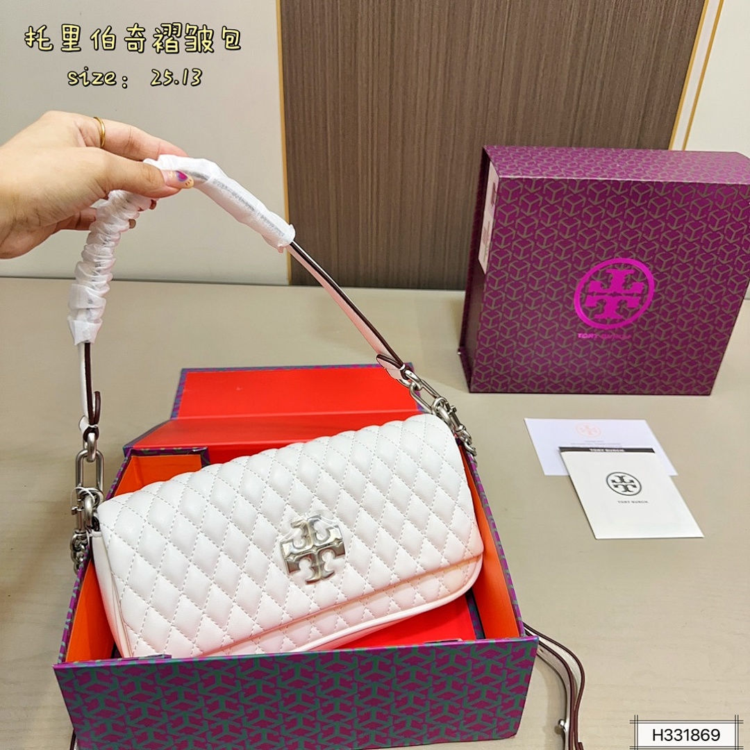 Tory Burch Kira Ruched Small Convertible Shoulder · 5662 — תמונה 13