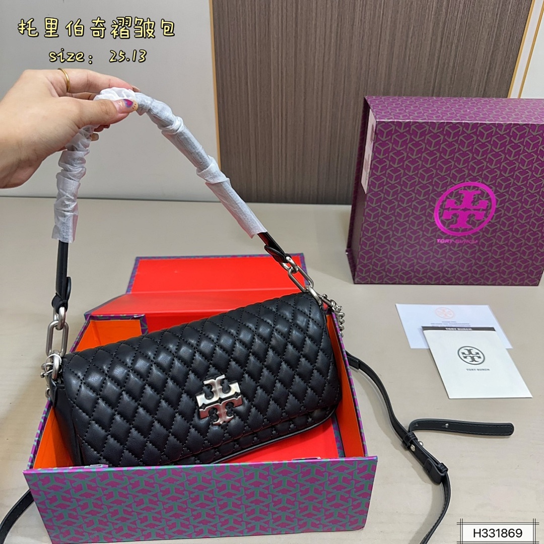 Tory Burch Kira Ruched Small Convertible Shoulder · 5662 — תמונה 5